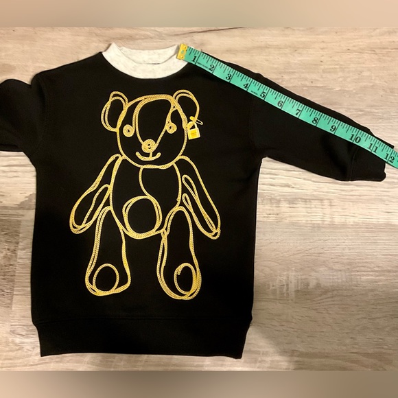 Burberry black sweater with teddy bear and logo on the front. SZ- 2 Y 🍄🌺HP🌺🍄 - Picture 12 of 12